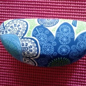 Vera bradley doodle daisy hard shell glasses case